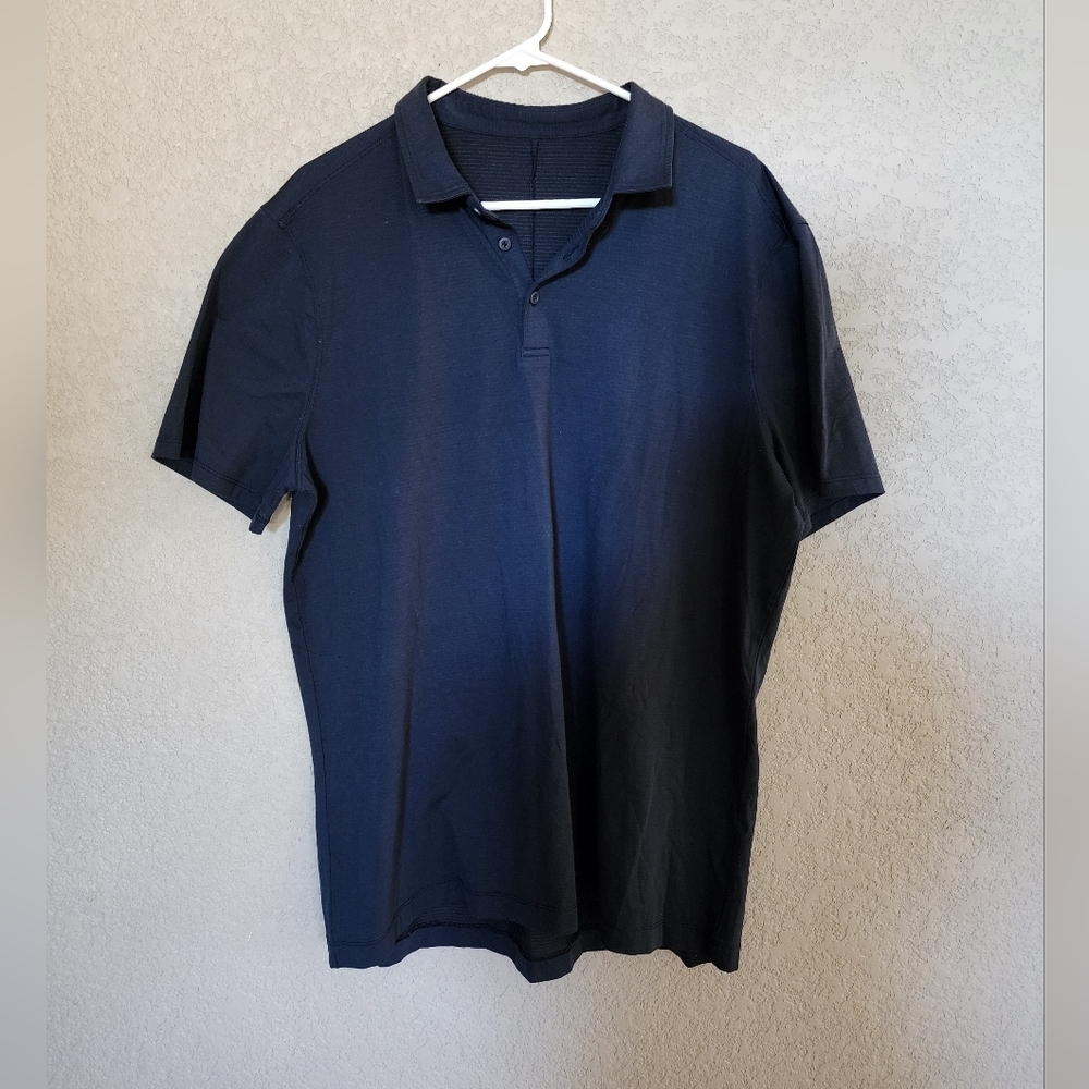 Lululemon Navy Polo Short Sleeve Shirt